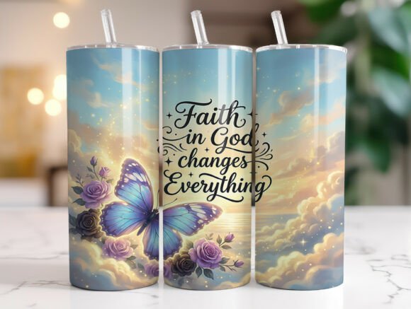 Christian Faith Butterfly Tumbler Wrap Review for Real Projects