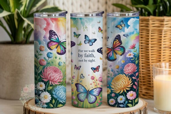 Faith Butterflies 20oz Tumbler Wrap Review