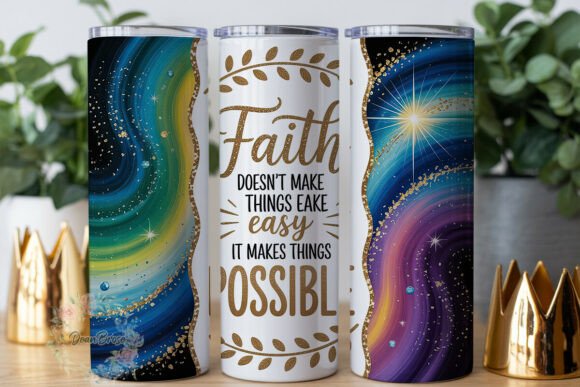 Galaxy Faith Quote 20oz Tumbler Wrap Review