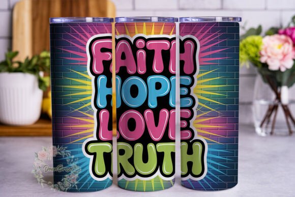 Neon Graffiti Faith Hope Love Tumbler Review for Real Projects