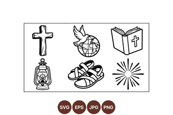 Religious Faith Clipart Collection Review for Embroidery Projects