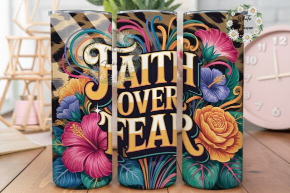 Review of Faith over Fear Tropical Floral Tumbler