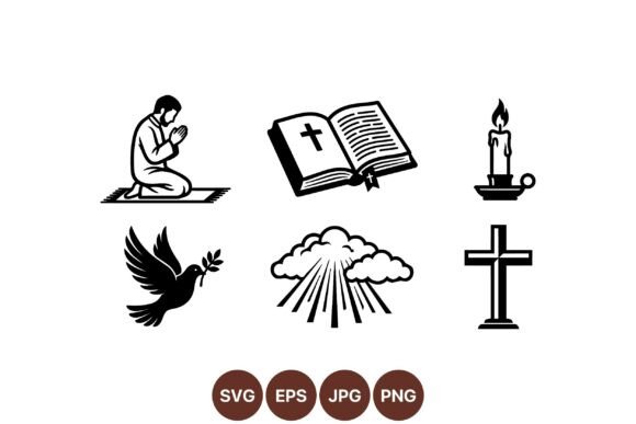 Reviewing Faith Symbols Vector Clipart Set for Real Embroidery Projects