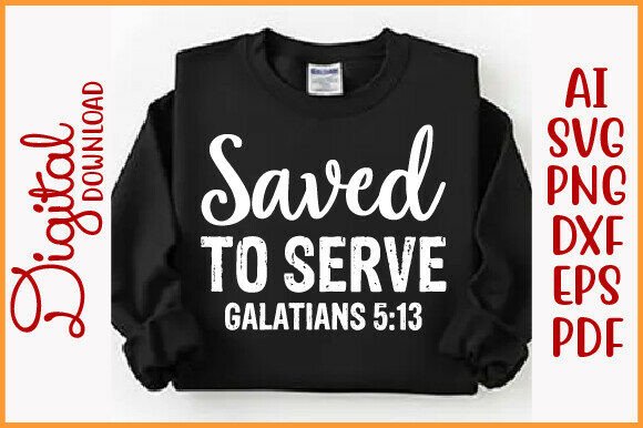 Saved to Serve PNG: A Faith-Filled Embroidery Design for Real Projects