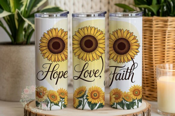 Sunflower Hope Love Faith 20oz Tumbler Review for Real Projects