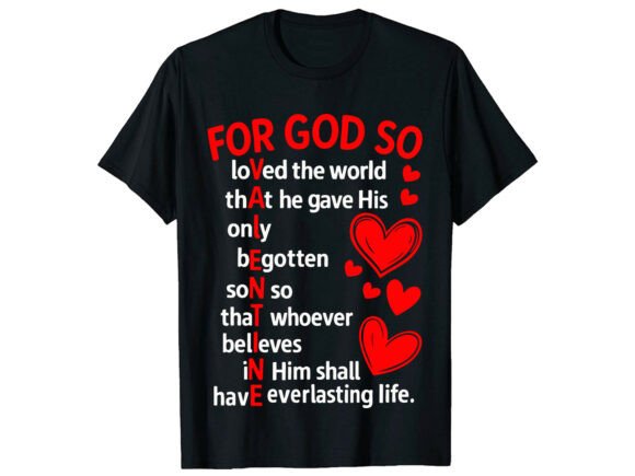 Valentine’s Day T-Shirt Design Review: Faith Love