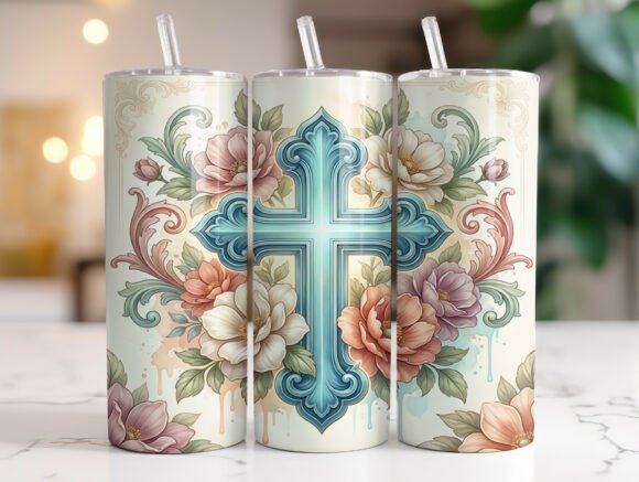 Vintage Faith Cross Flowers Tumbler Wrap Review for Real Projects